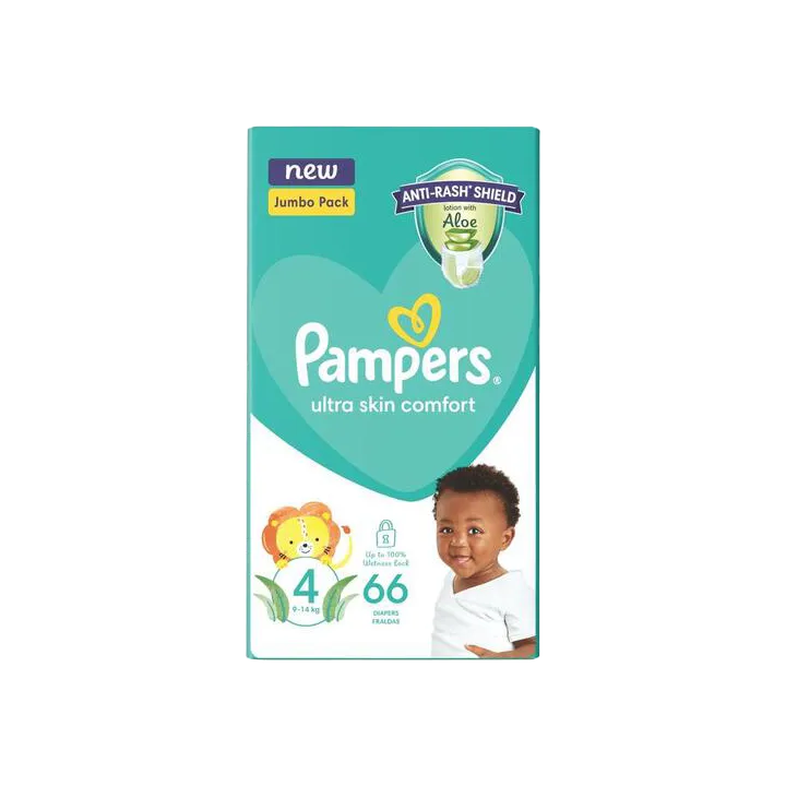 2x Pampers Active Jumbo Pack No.4 Maxi  66'S