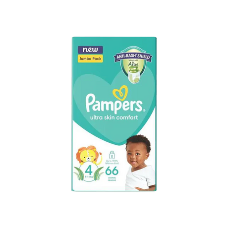 2x Pampers Active Jumbo Pack No.4 Maxi  66'S