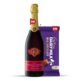 6x ROBERTSON SPARKLING SWEET RED 750ML +12x Cadbury Dairy Milk Chocolate 80g