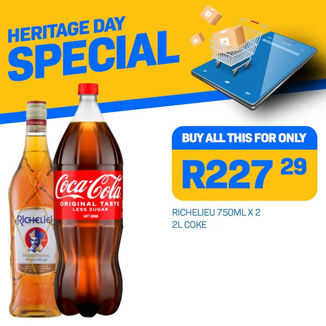 RICHELIEU 750ML + 2L COKE