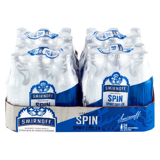 24x Smirnoff Spin 300ml