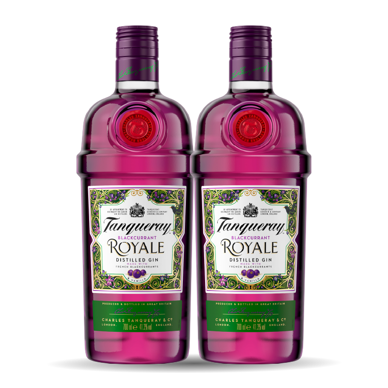 2x TANGUERAY Blackcurrant Royale 750ML