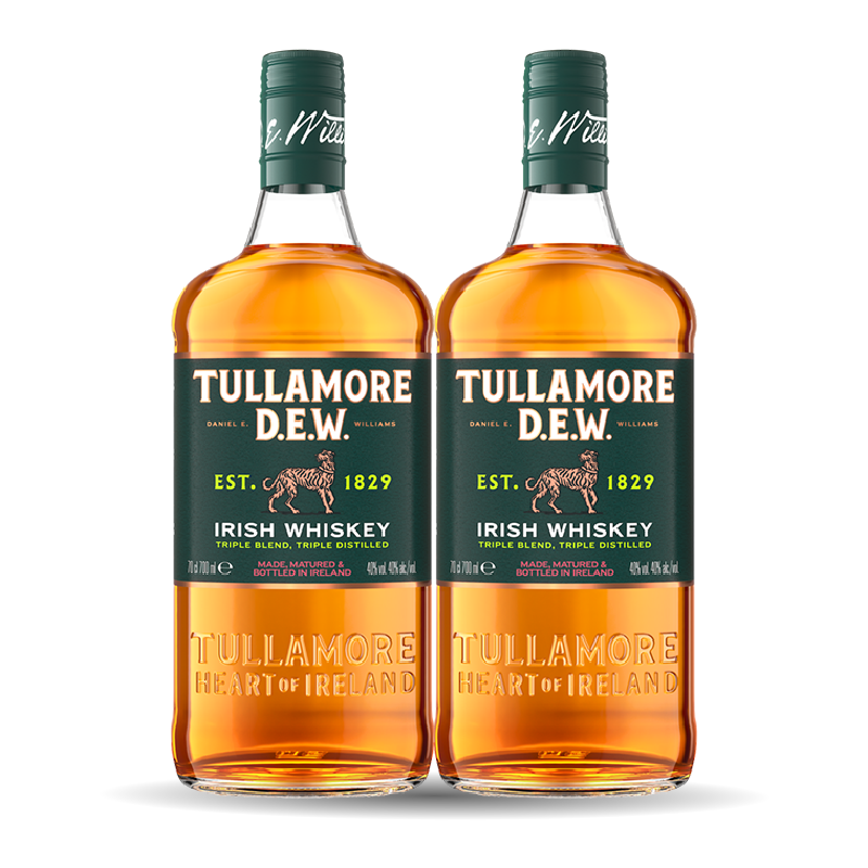 2x Tullamore Dew normal