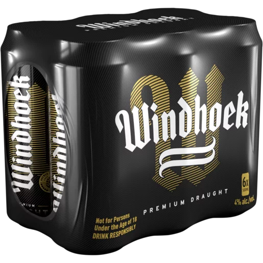 Windhoek Draught 500ml can 6 Pack