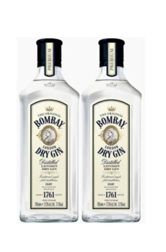 2x Bombay London Dry Gin 750ml