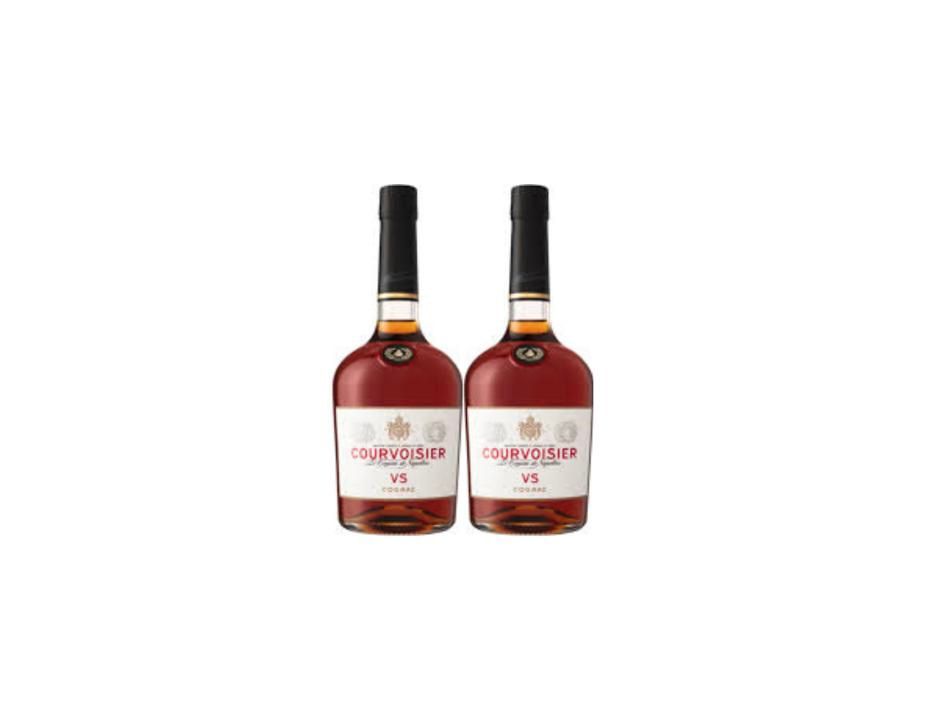 2x Courvoisier VS Cognac 750ml