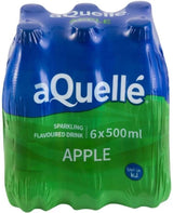 AQuelle Sparkling Apple Flavoured Water 6 x 750 ml